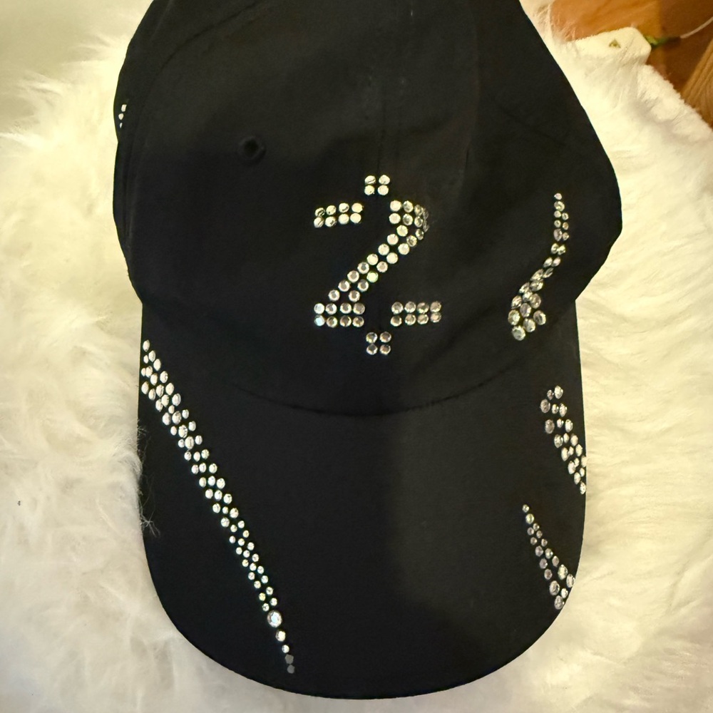 Izod Black Hat with Silver Accents